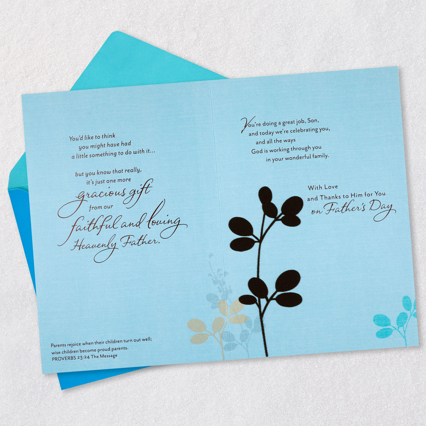 Pride and Joy Religious Father's Day Card for Son, , large image number 6