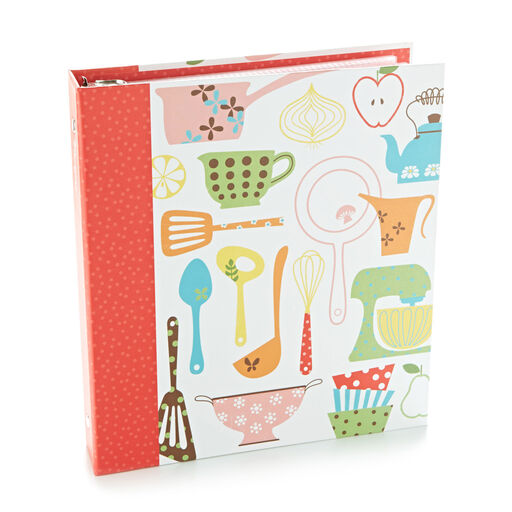Retro Recipe Organizer Binder, 