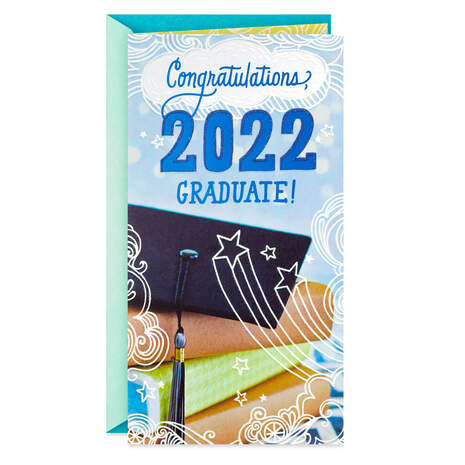 Hope for Good Things Your Way 2022 Money Holder Graduation Card, , large
