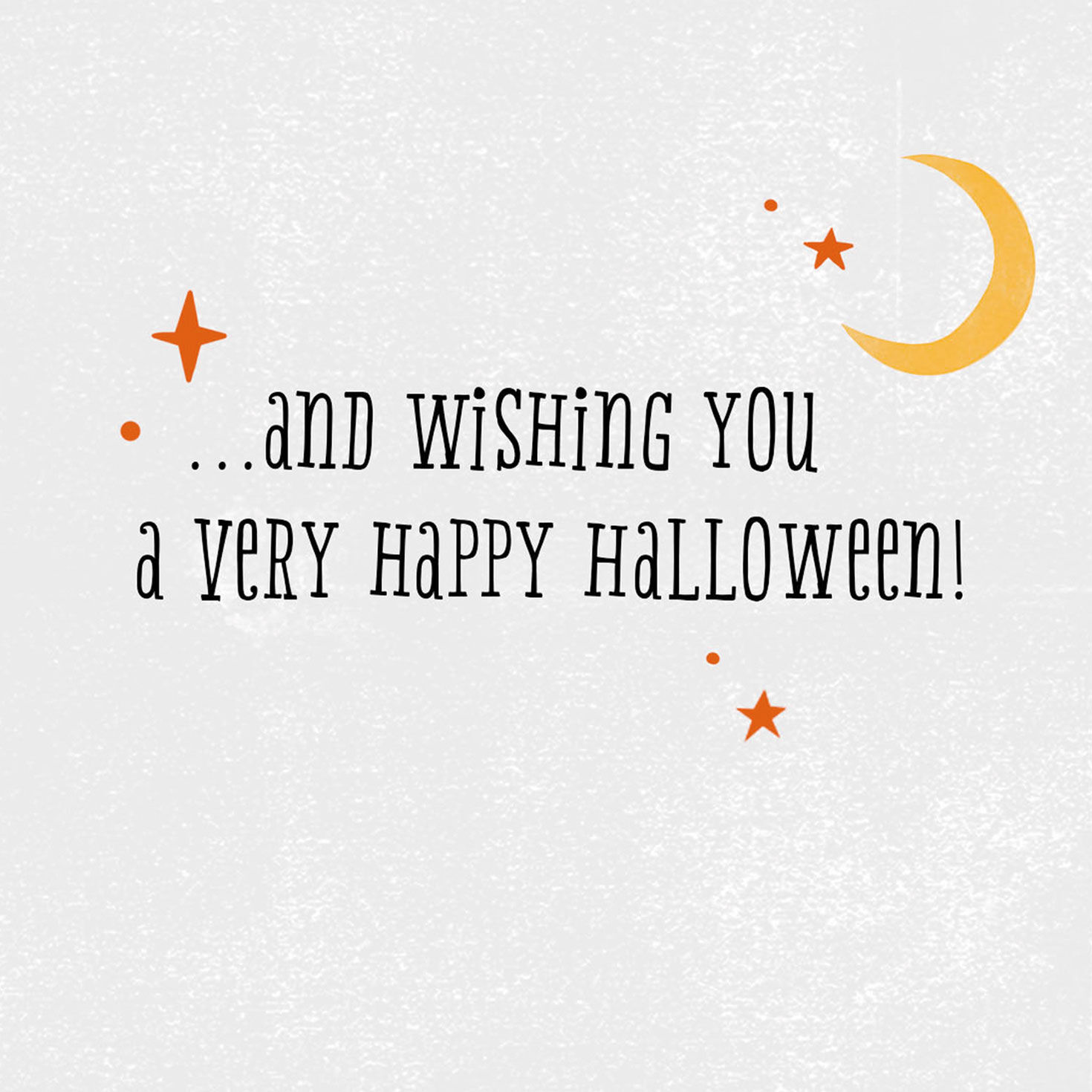 Thinking of You Black Cat Halloween Card Sentiment image number 2