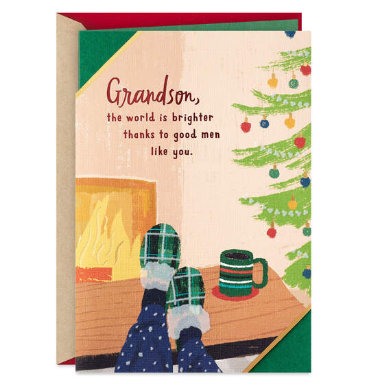 You're a Good Man Christmas Card for Grandson, , large image number 1