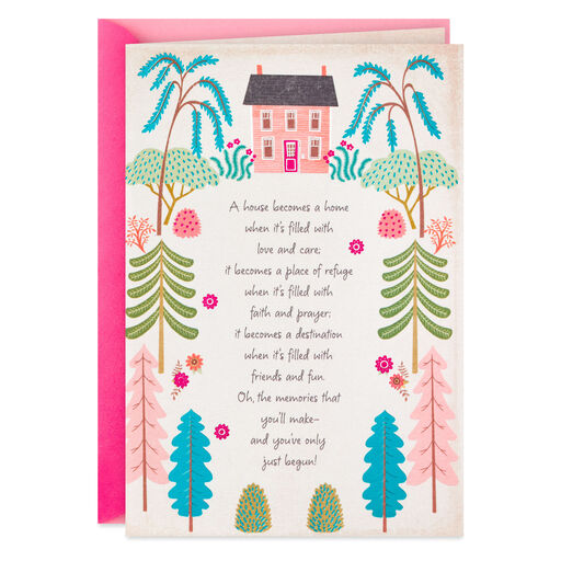 A House Filled With Love Religious New Home Congratulations Card, 