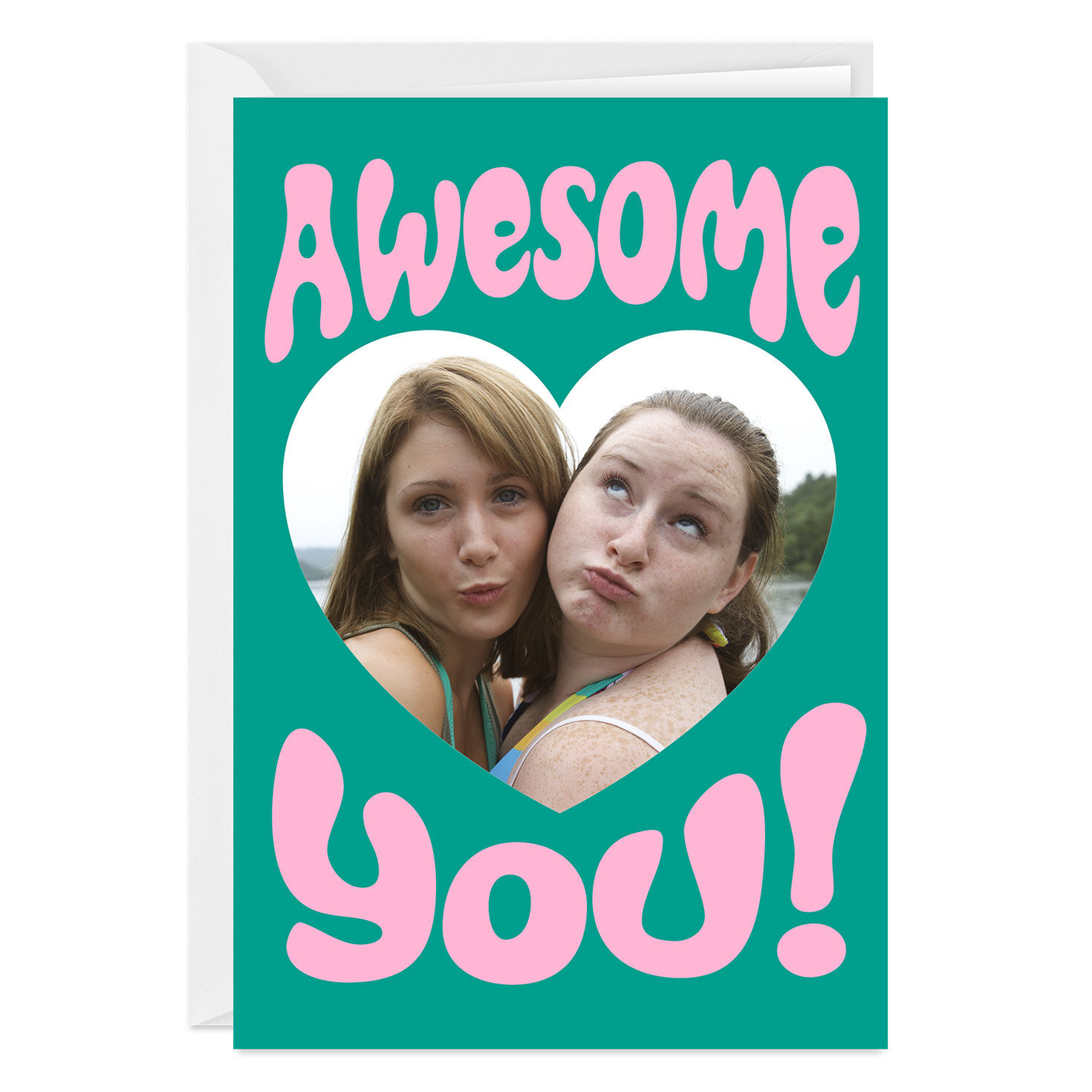 Awesome You Heart Custom Birthday Card