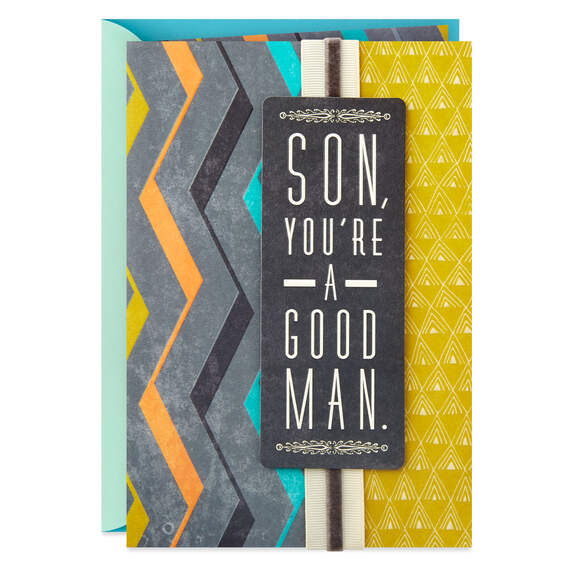Good Man, Great Son Birthday Card, , large image number 1