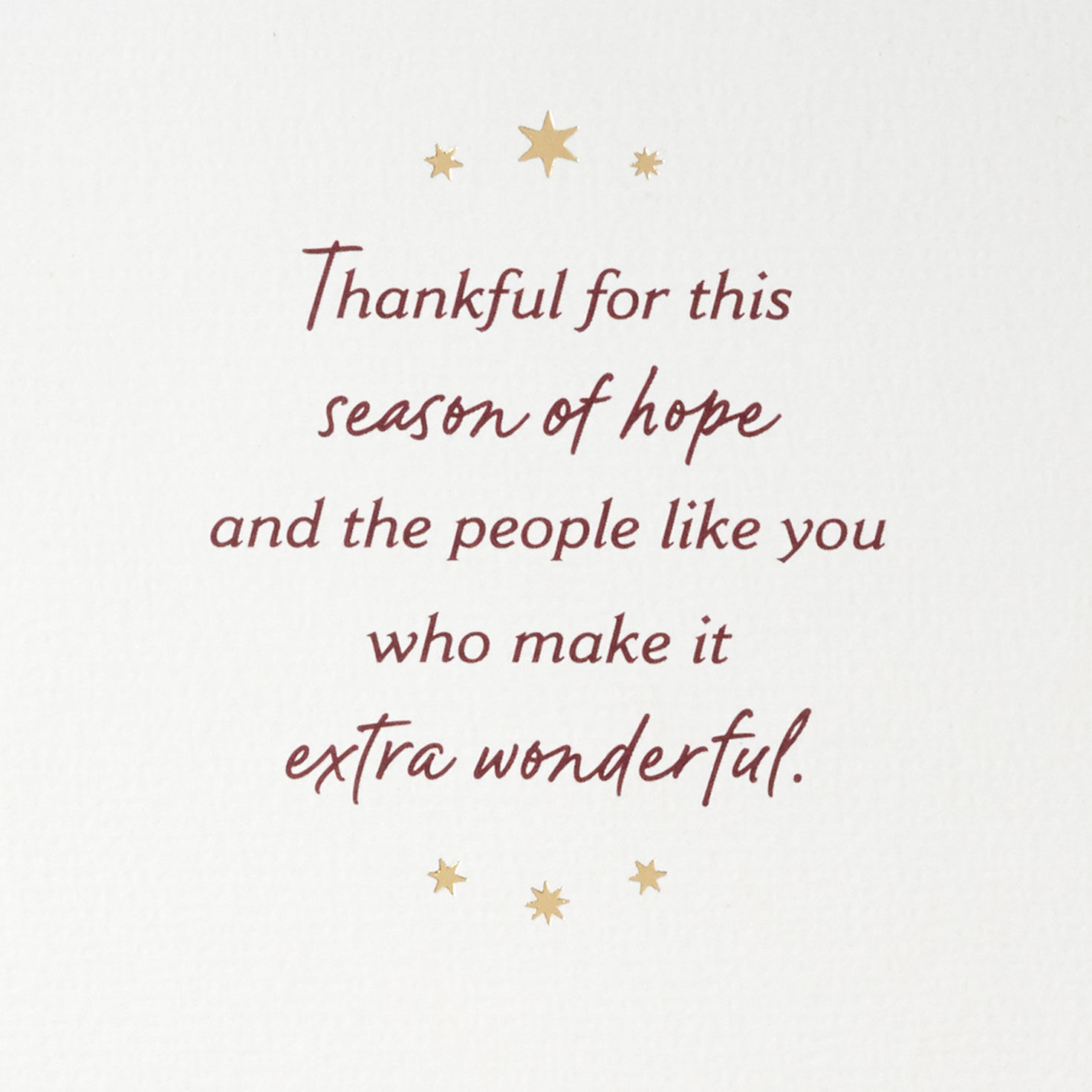 Elegant Lettering on Cream Christmas Card Sentiment image number 2