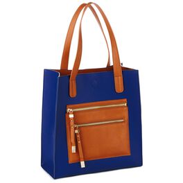 Mark & Hall Navy Colorblock Tote, Mark & Hall Navy Colorblock Tote, , large