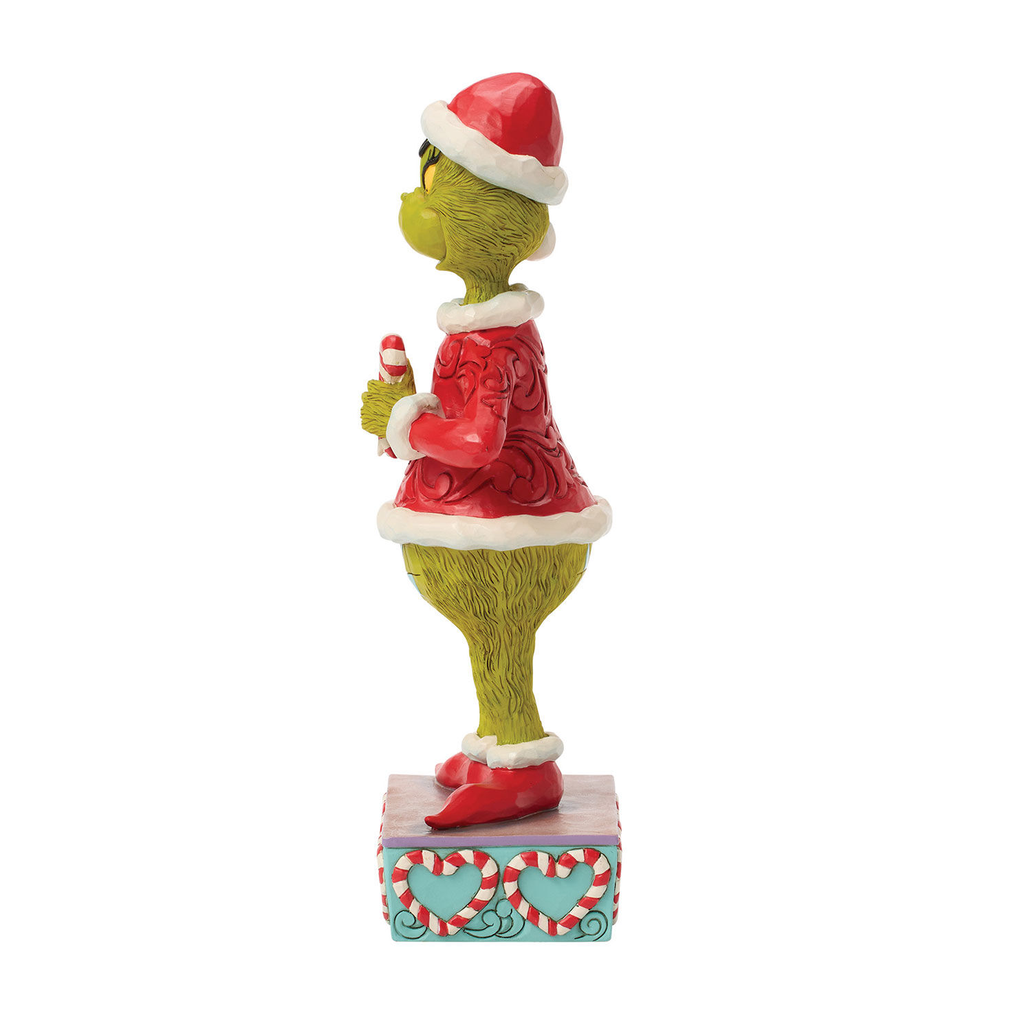 Jim Shore Grinch With Broken Candy Cane Statue side image number 3