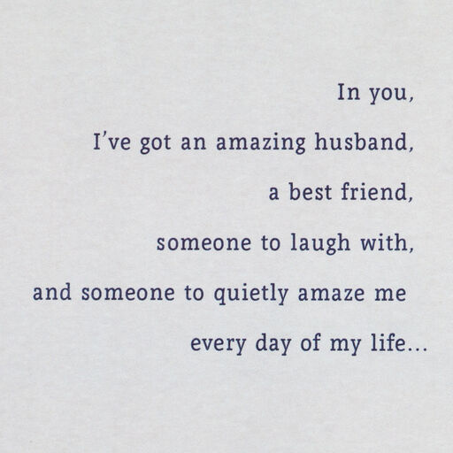 Because of You Birthday Card for Husband, 