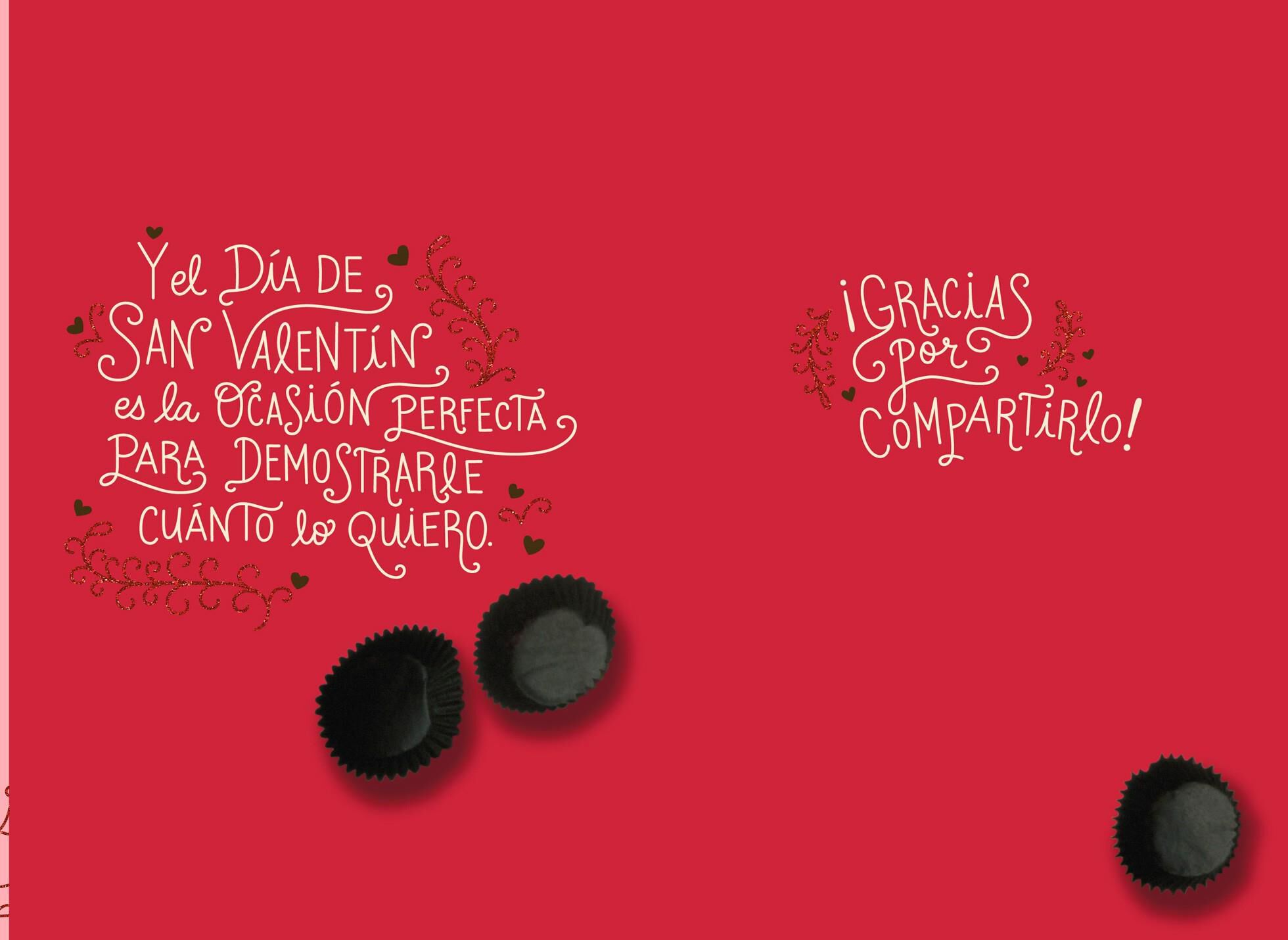Bulldog With Candy Heart Spanish Valentine's Day Card