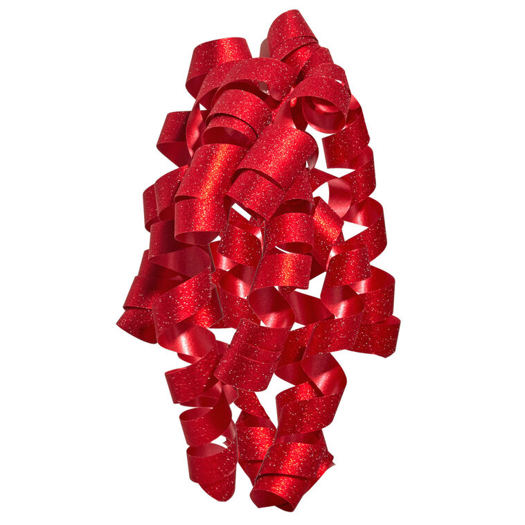 6.5" Sparkling Curly Ribbon Gift Bow, , large image number 1