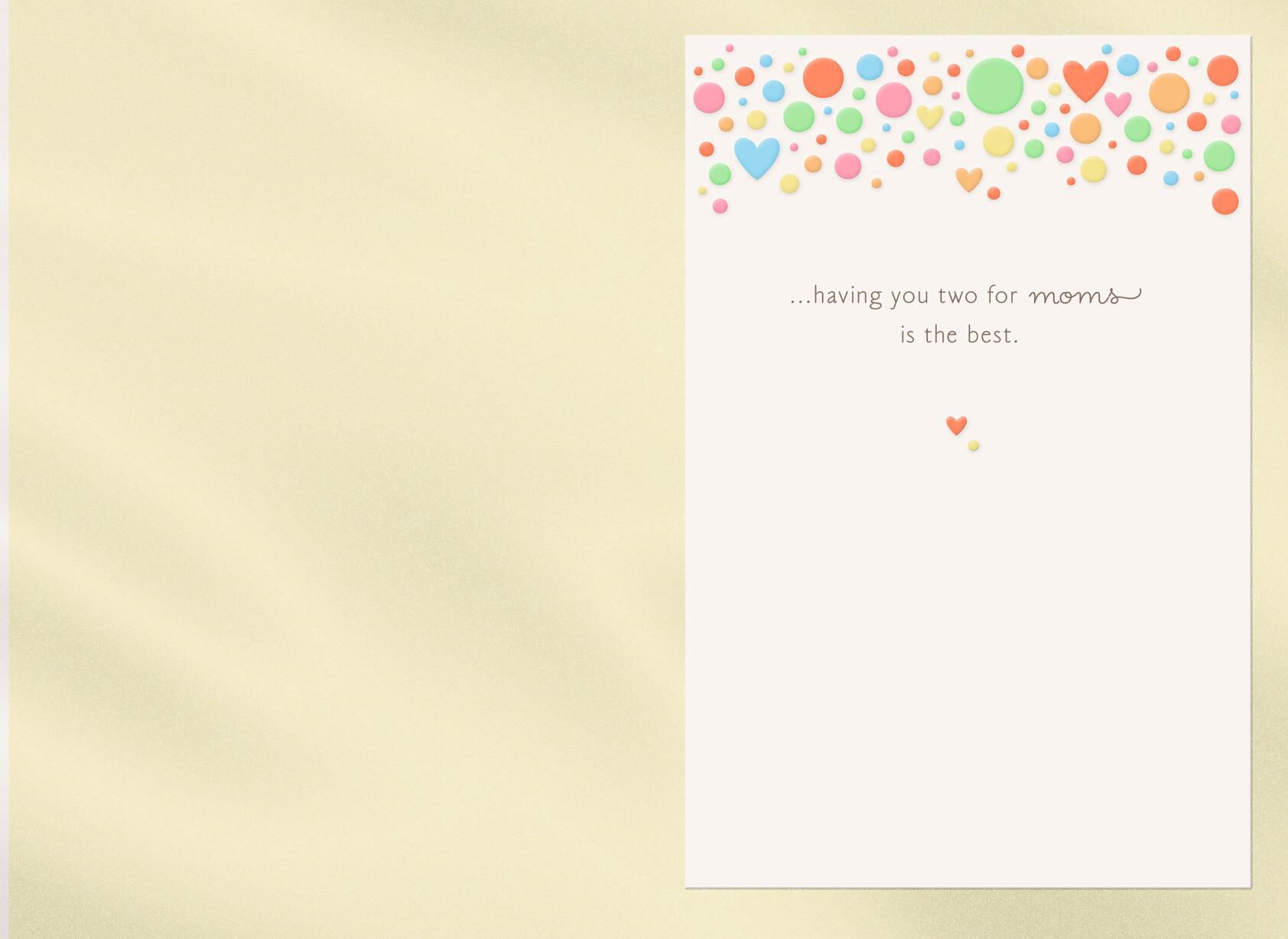 Moms-to-Be Bubbles and Buttons New Baby Card