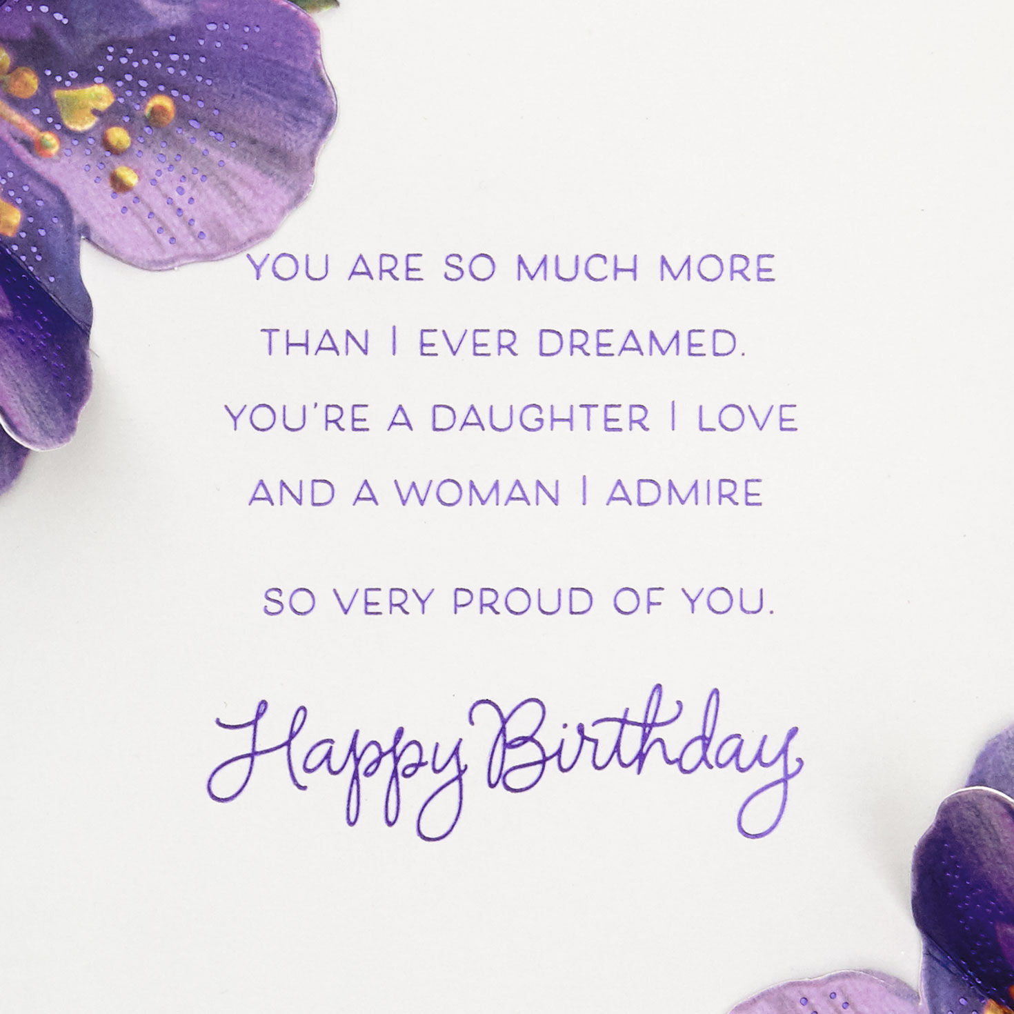 Girl With Tropical Plants Daughter Birthday Card  image number 3