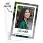 Thanks White Frame Flat Graduation Thank You Card, , large image number 2