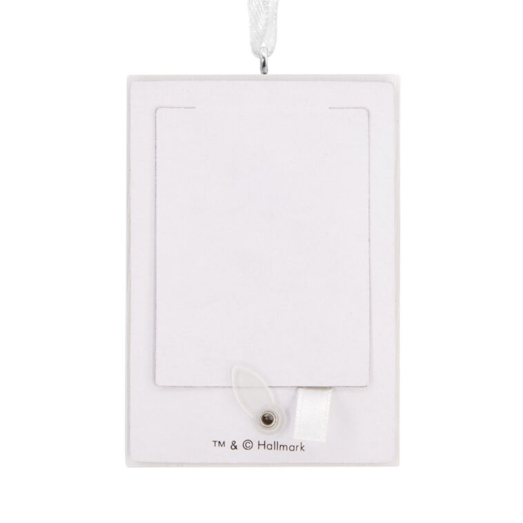 White Border Picture Frame Christmas Ornament Back image number 6