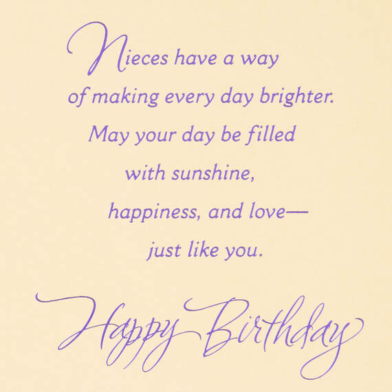 You Make Every Day Brighter Birthday Card for Niece, , large image number 2