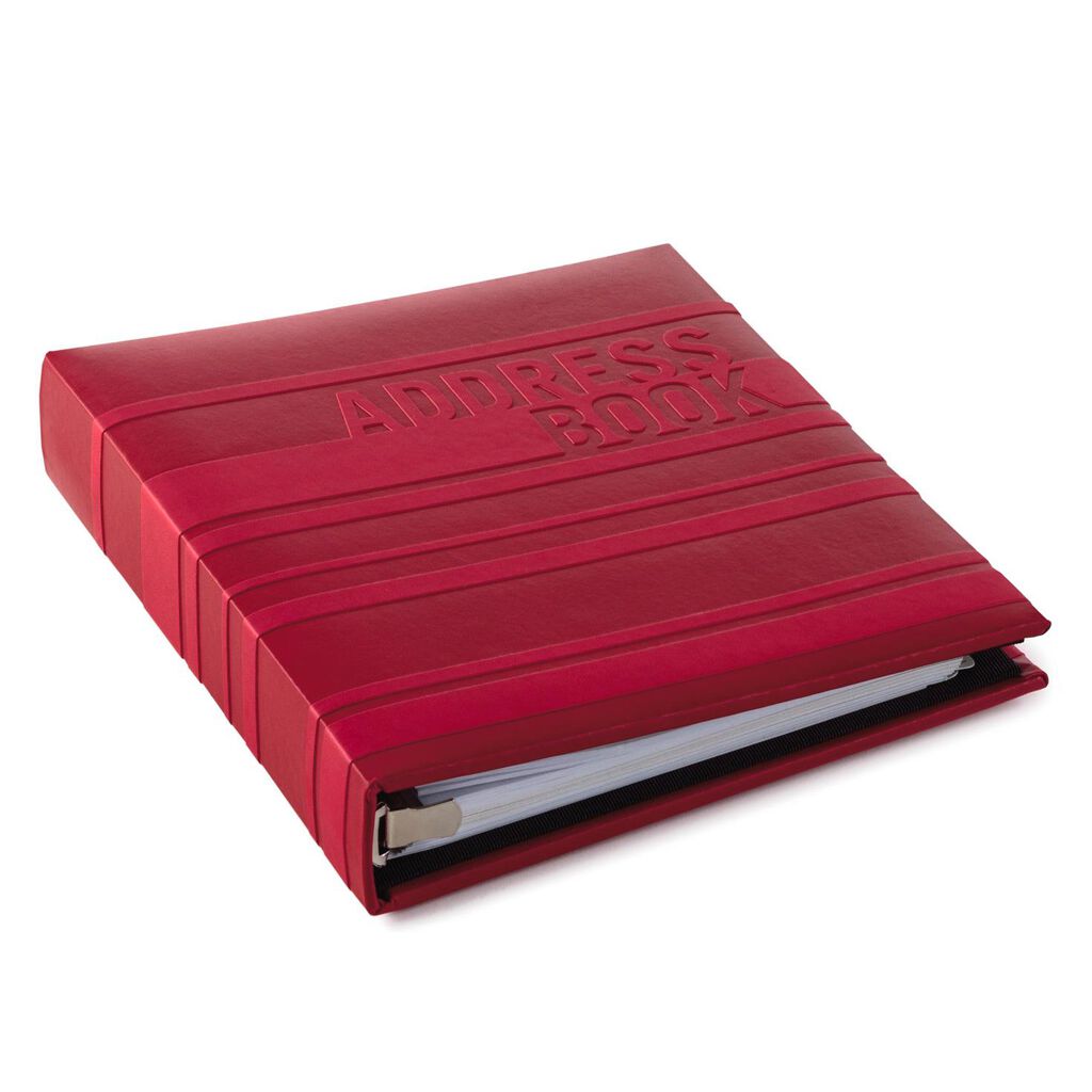 sporty red on red stripes address book address books hallmark