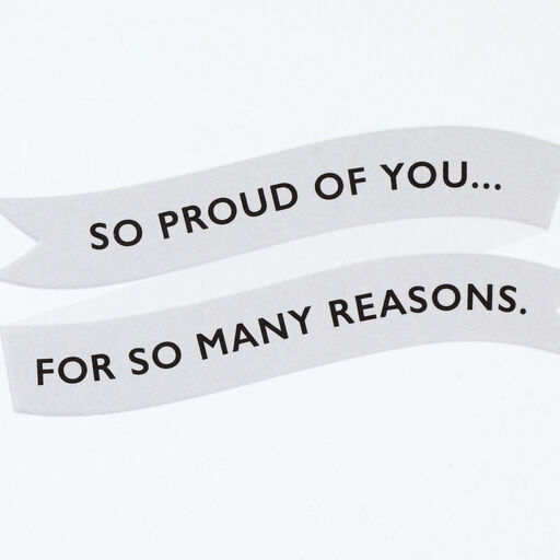 So Proud of You College Graduation Card for Grandson, 