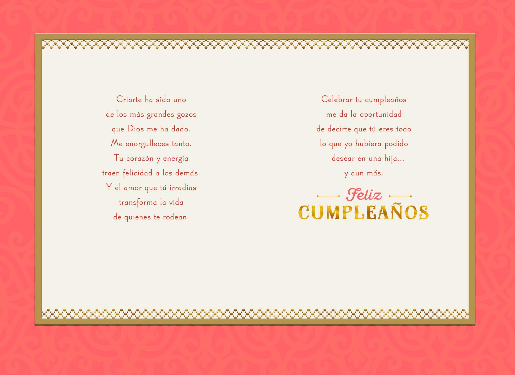 Such a Joy Spanish-Language Daughter Religious Birthday Card