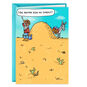 Donkey and Miner in Desert Funny Birthday Card Card Front image number 1