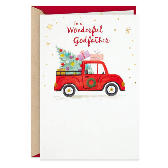 To a Wonderful Godfather Christmas Card