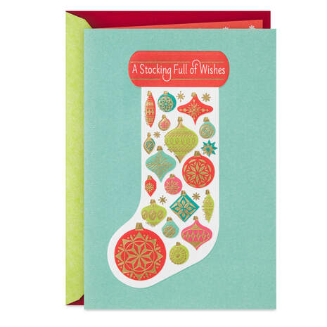 A Stocking Full of Wishes Christmas Card, , large