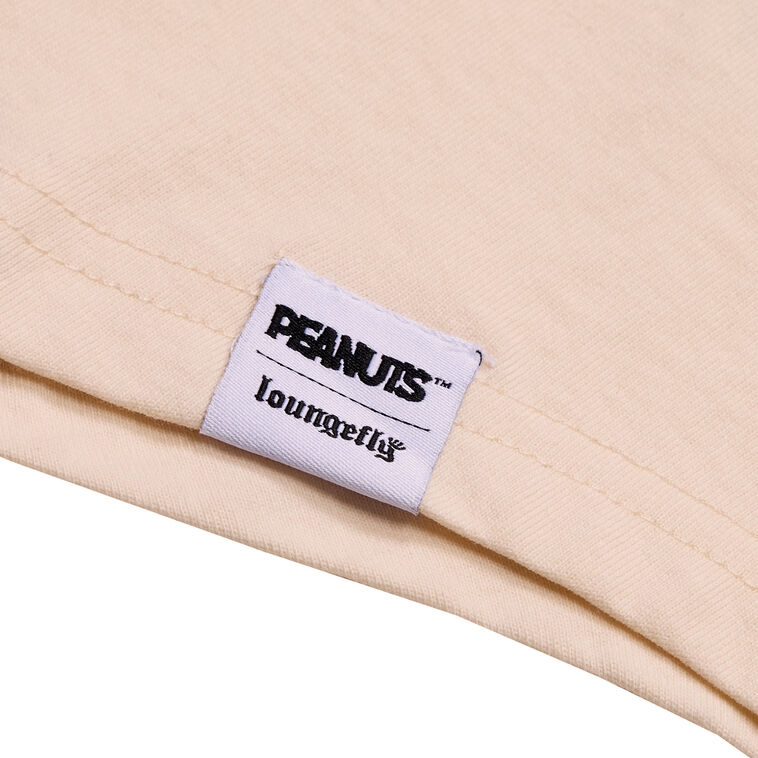 Peanuts Gang Cream Unisex T-Shirt With Snoopy tag on shirt image number 3
