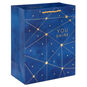 Gold Constellations on Navy Blue Medium Gift Bag Front image number 1