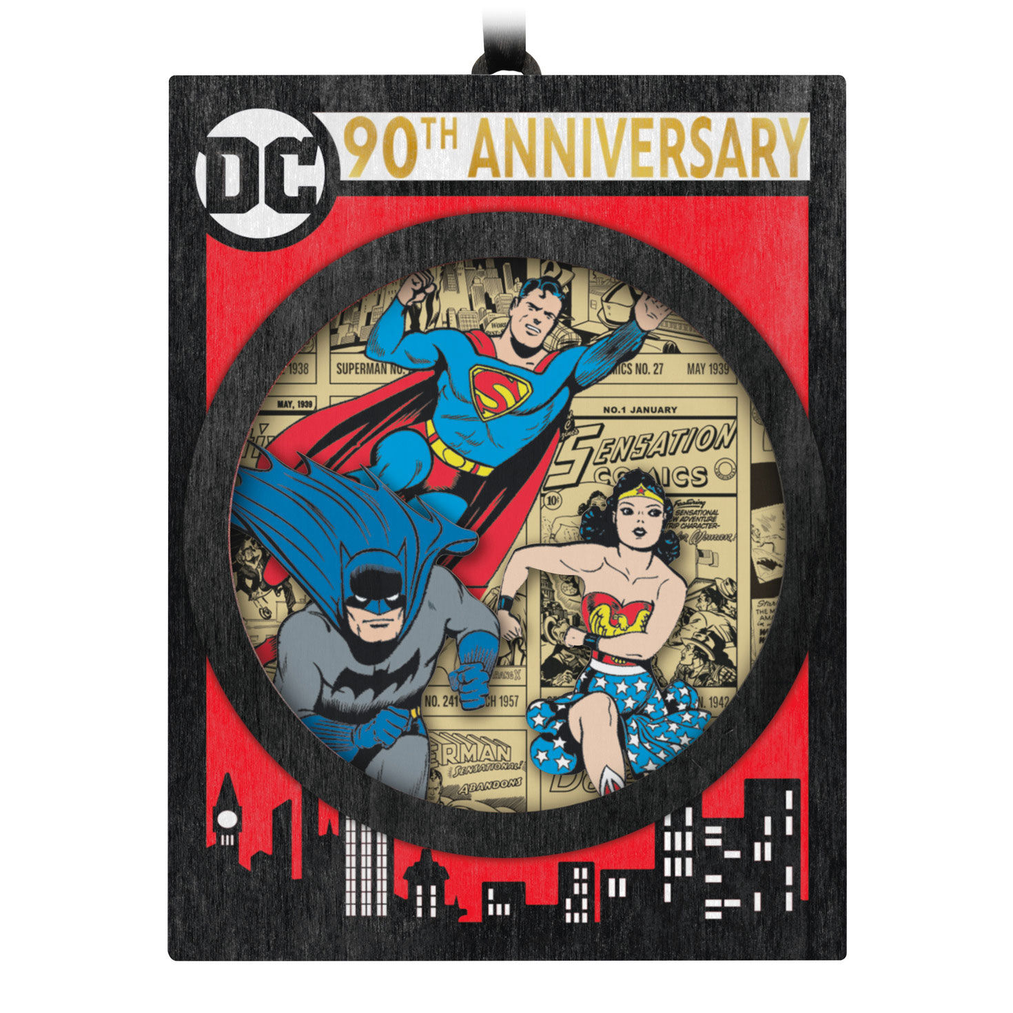 DC Comics™ 90th Anniversary DC Through the Ages Papercraft Ornament