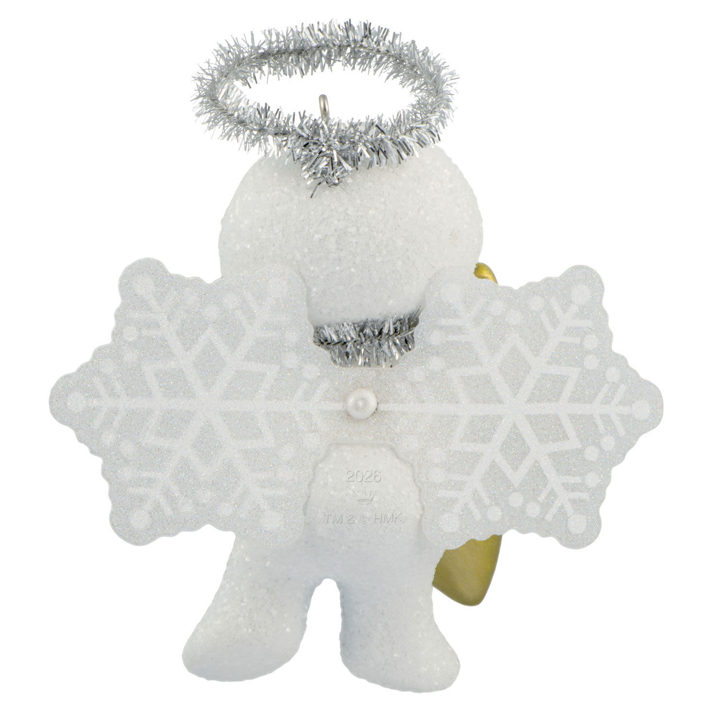 Godchild Angel Snowman With Star Keepsake Ornament Back image number 6
