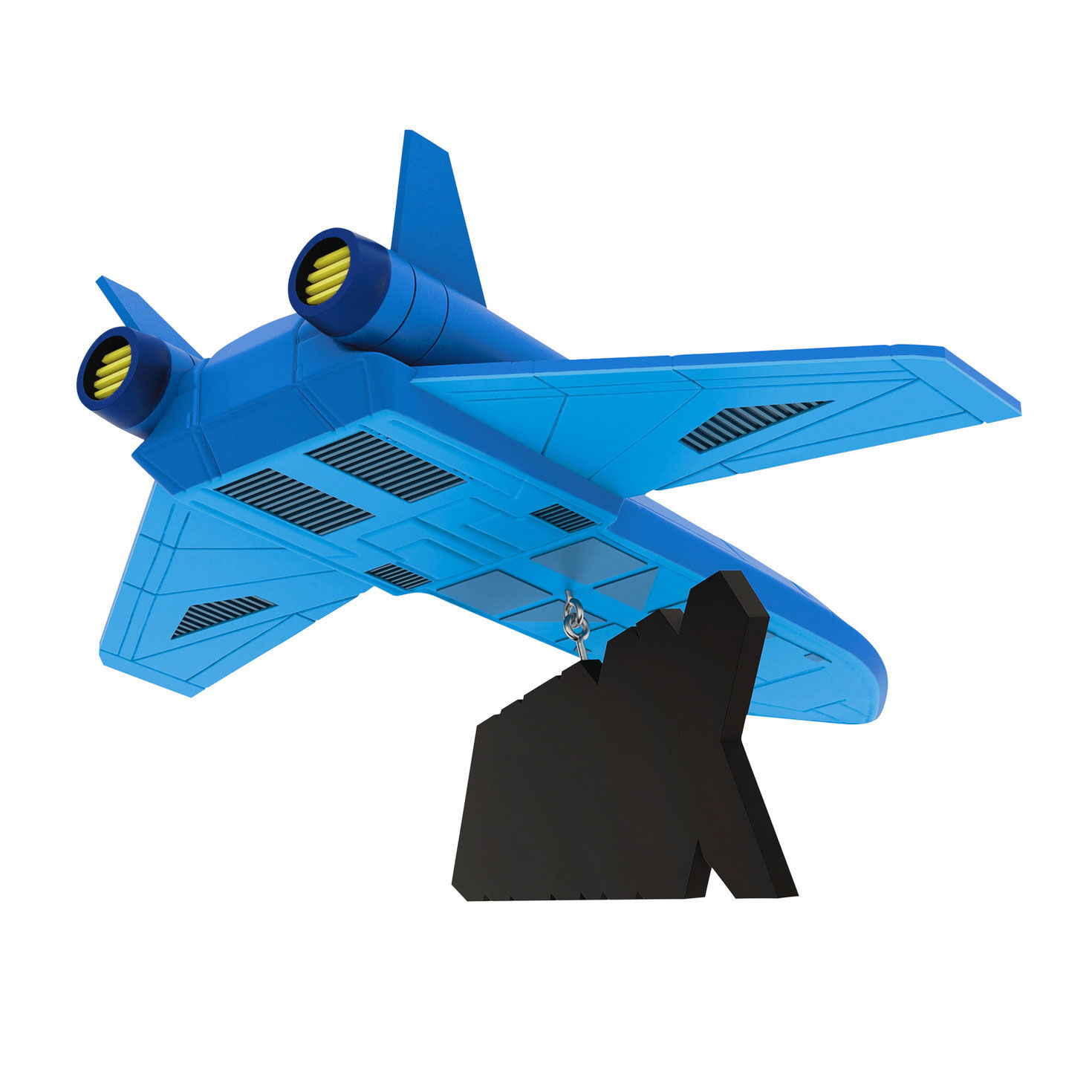 X-Men &rsquo;97 Blue Spaceship Keepsake Ornament Back image number 6