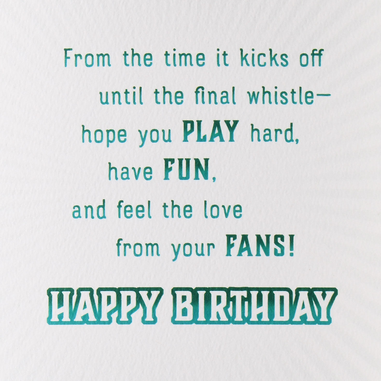 Hope You Feel the Game Day Love Birthday Card for only USD 6.99 | Hallmark