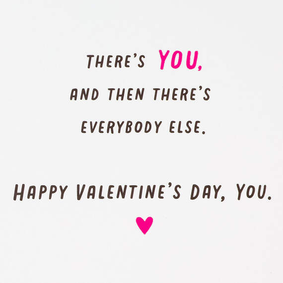 Special You Pink Zebra Valentine's Day Card, , large image number 2