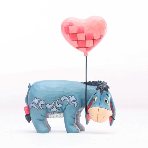 Jim Shore Disney Eeyore With Heart Balloon Figurine, 8", 