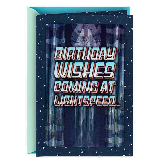 Star Wars™ Coolest Rebel in the Galaxy Lenticular Birthday Card