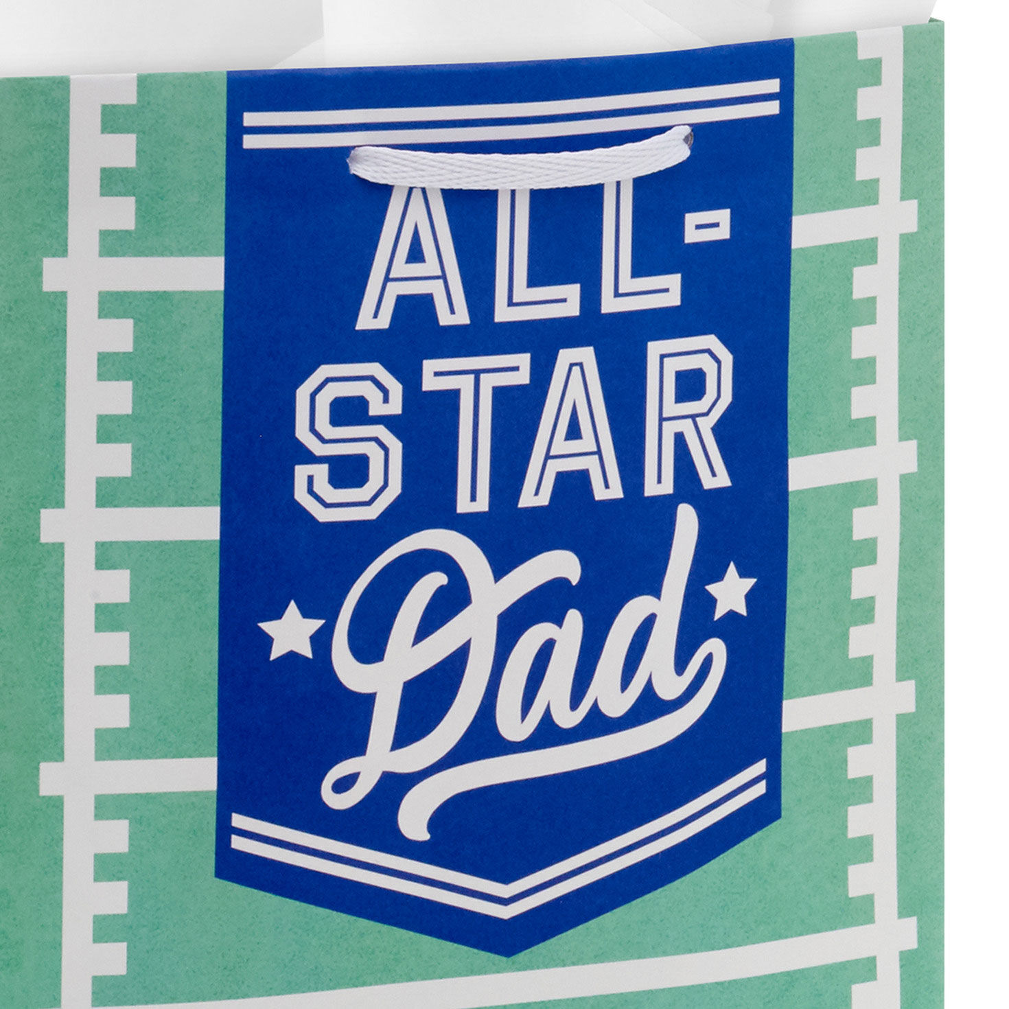 Football Father's Day Medium Gift Bag With Tissue Base/Side Detail image number 5