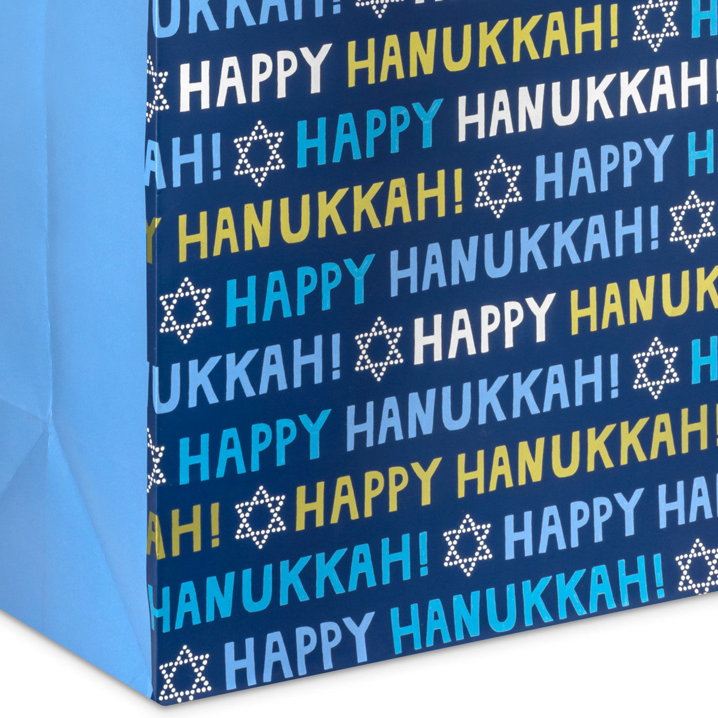 15.5" Happy Hanukkah on Metallic Blue Extra-Large Gift Bag for only USD 5.49 | Hallmark