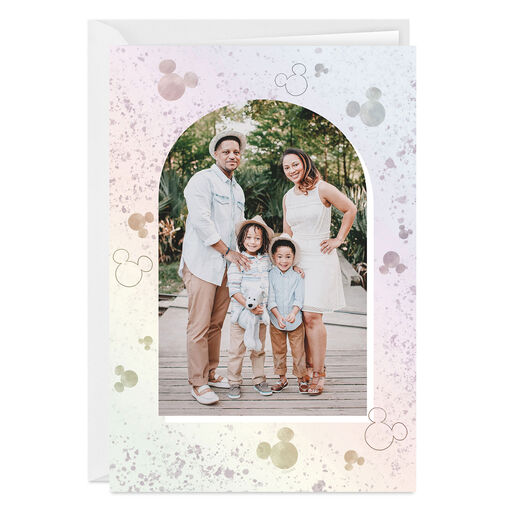 Personalized Disney Mickey Frame Photo Card, 