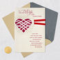 Magenta Heart and Ribbon Anniversary Card for Wife Card Front with Envelope and Gold Seal image number 6