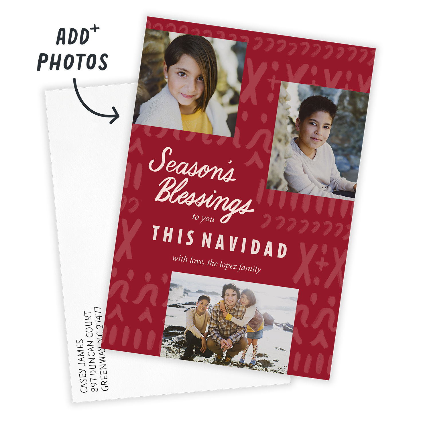 Season's Blessings Christmas Photo Card, , large image number 2