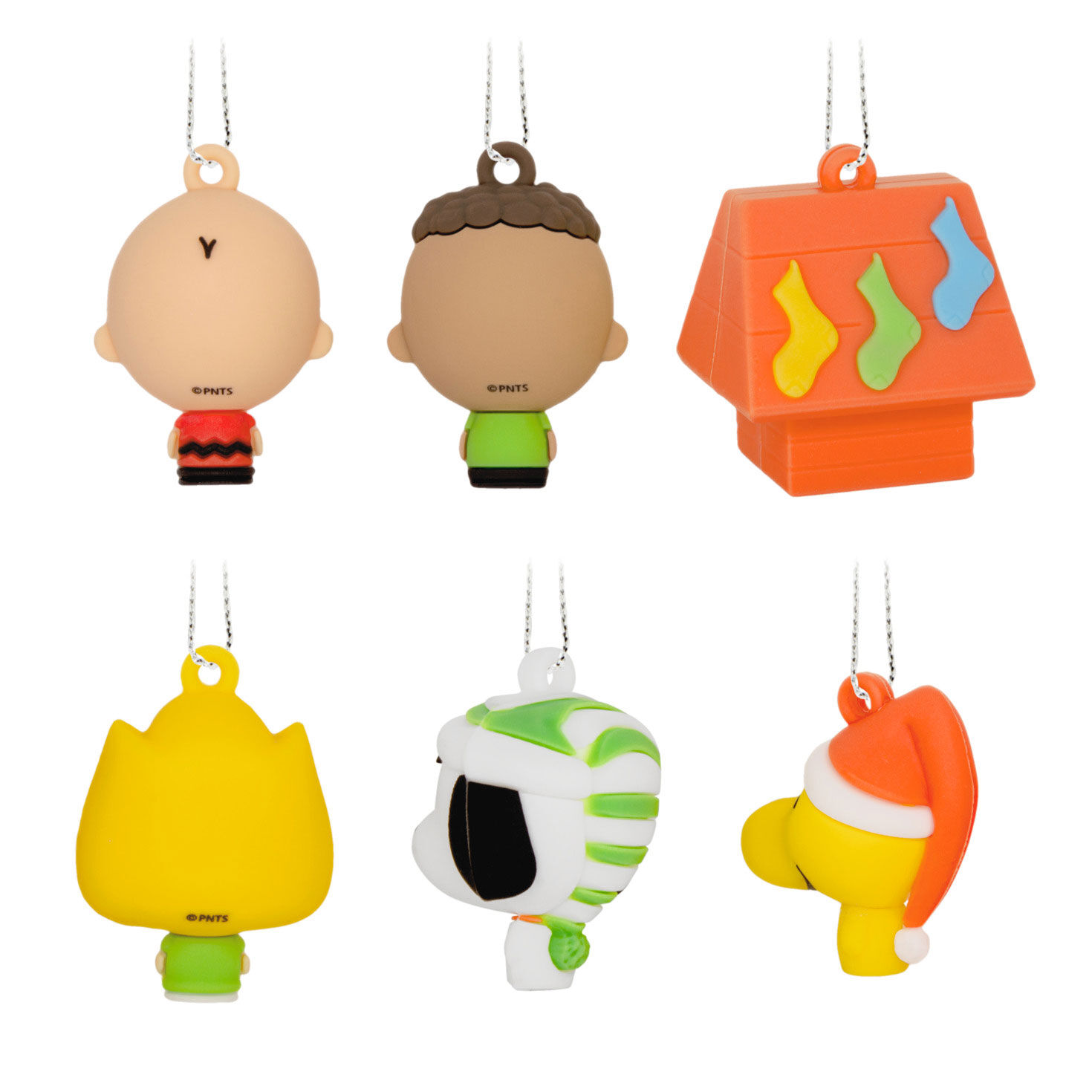 6 Peanuts Mini Christmas Ornaments back image number 6