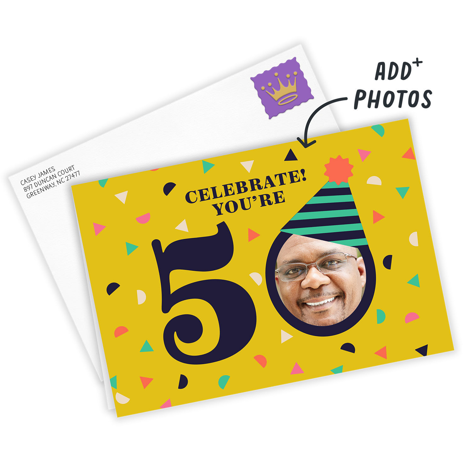 Celebrate Custom 50th Birthday Card, , large image number 2