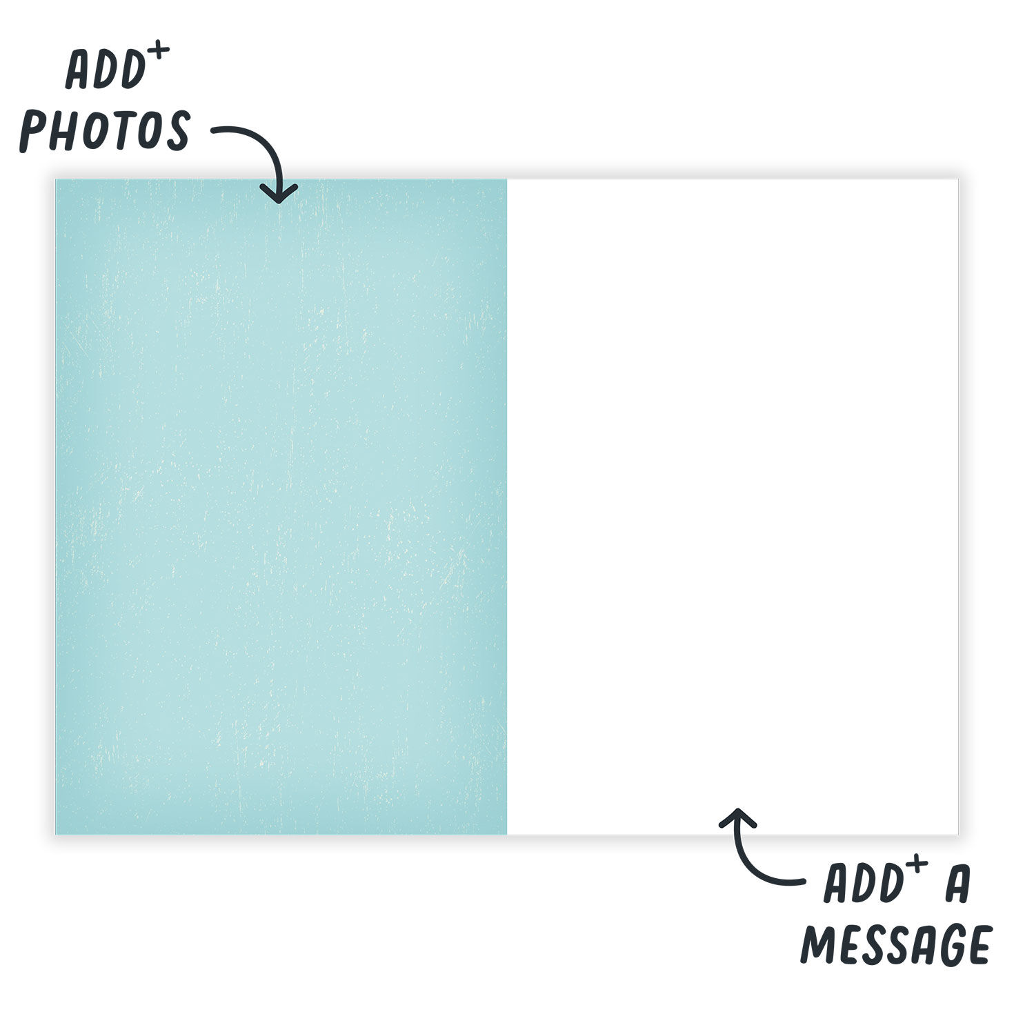 Camera Icons Folded Friendship & Love Photo Card  image number 3