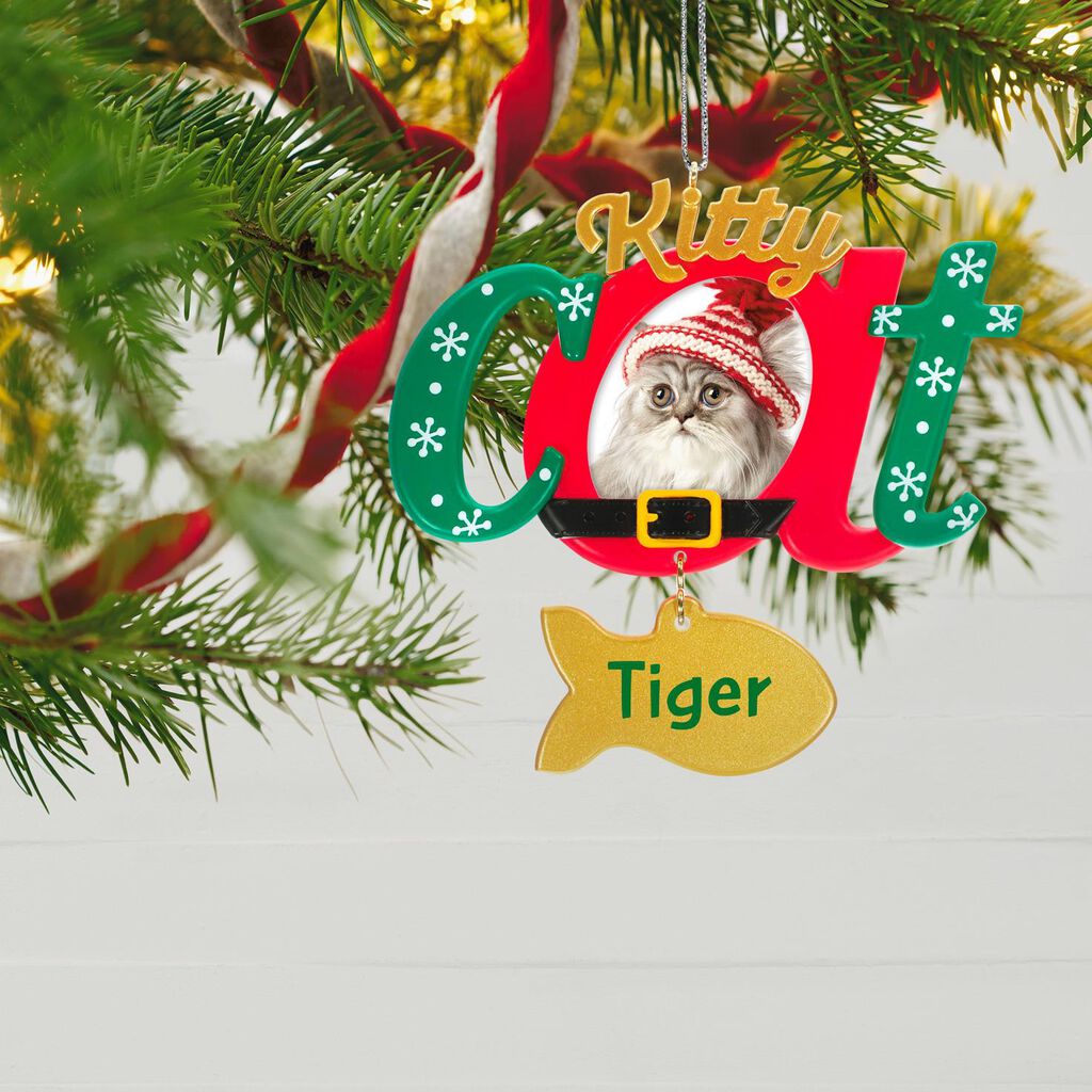 Kitty Cat Photo Frame Personalized Ornament Personalized