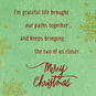 Holiday Greenery and Snowflakes Friend Christmas Card Sentiment image number 2