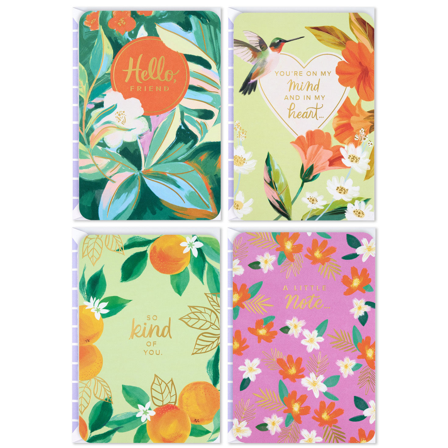 Sumptuous Florals Assorted Multi-Occasion Cards, Pack of 4 for only USD 6.99 | Hallmark