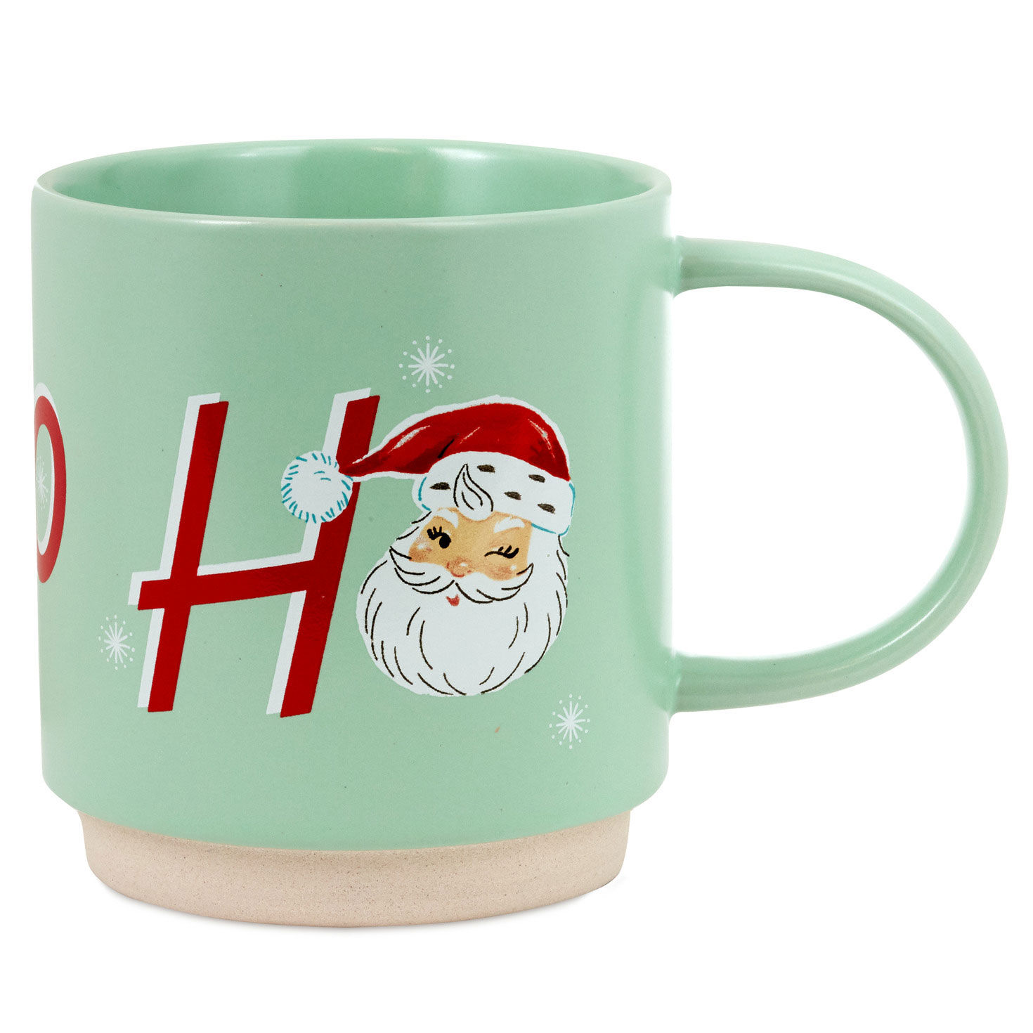 Mint Green Ho Ho Ho Santa Mug, 20 oz.