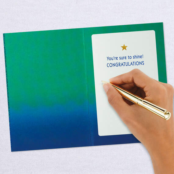 Gold Star New Job Congratulations Card, , large image number 6