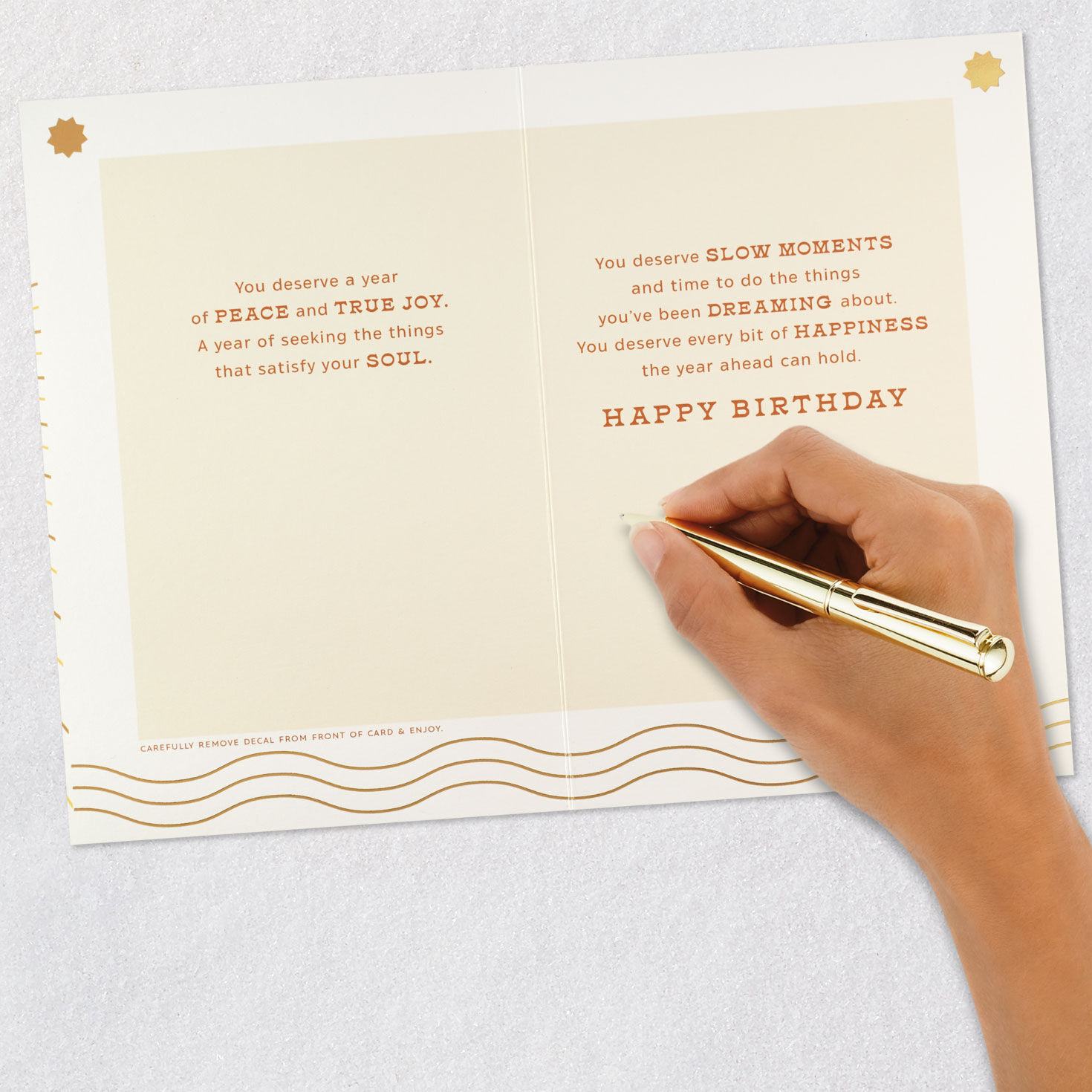 Live Full and Free Birthday Card With Decal for only USD 7.59 | Hallmark