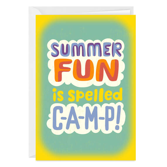 Fun Folded Summer Camp Photo Card