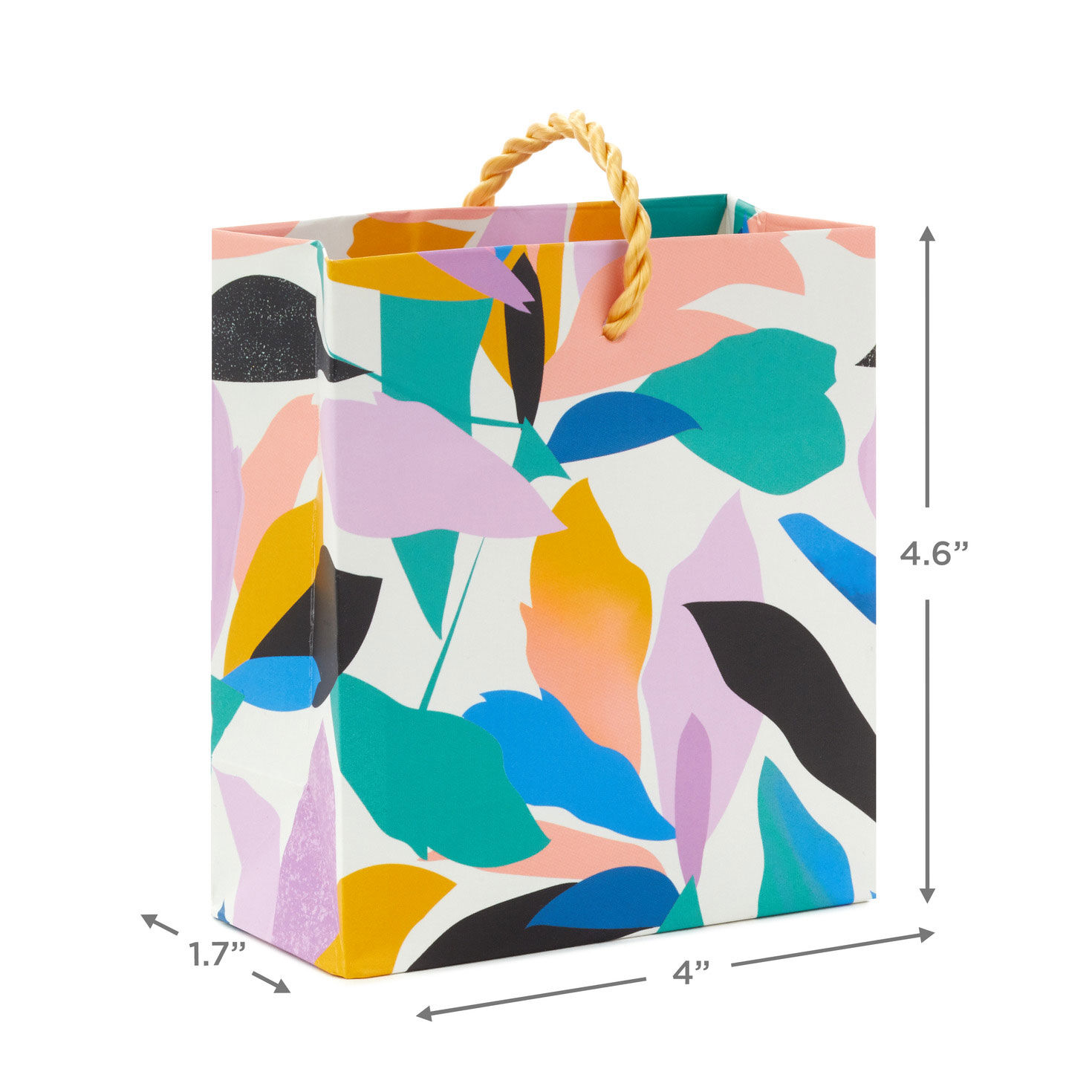 Whimsical Patterns 3-Pack Gift Card Holder Mini Bags Measurement image number 3